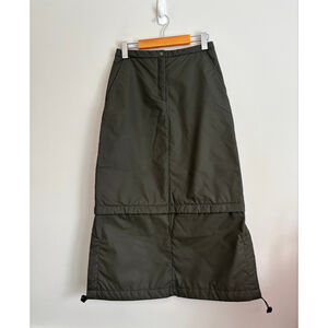 Holt Renfrew Studio Green Convertible Maxi Skirt Size 2